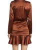Veronica Beard Women's Agatha Silk Satin Wrap-Effect Dress - 5
