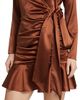 Veronica Beard Women's Agatha Silk Satin Wrap-Effect Dress - 6