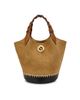 Veronica Beard Women's Anchor Colorblocked Suede Bucket Bag - 1