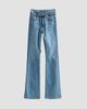 Veronica Beard Women's Beverly Stretch-Cotton Tie-Waist Flare Jeans - 1