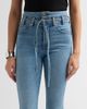 Veronica Beard Women's Beverly Stretch-Cotton Tie-Waist Flare Jeans - 5