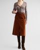 Veronica Beard Women's Calliope Striped Ribbed-Knit V-Neck Cardigan - 2