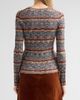 Veronica Beard Women's Calliope Striped Ribbed-Knit V-Neck Cardigan - 3