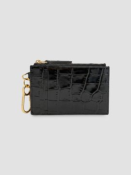 Veronica Beard Women's Croc-Embossed Leather Card Holder