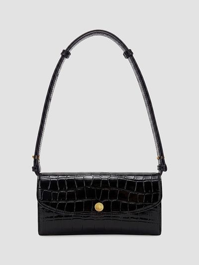 Veronica Beard Women's Croc-Embossed Leather Crossbody Wallet