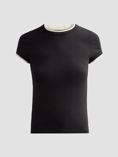 Veronica Beard Women's Devin Stretch-Cotton T-Shirt