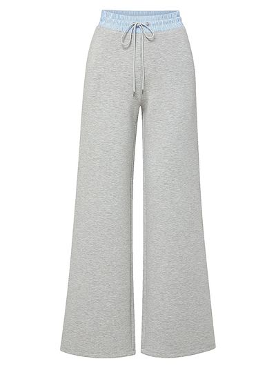 Veronica Beard Women's Ernie Mixed-Media Pants