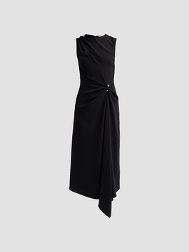 Veronica Beard Women's Freja Asymmetric Draped Midi Dress