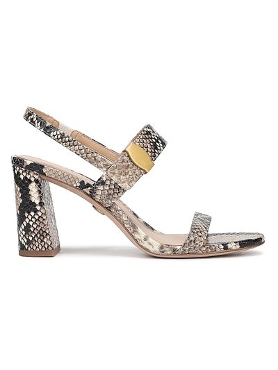 Veronica Beard Women's Genetta Snakeskin-Embossed Leather Sandals