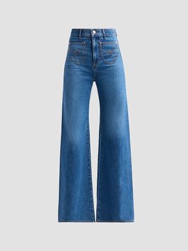 Veronica Beard Women's Grant High-Rise Wide-Leg Jeans