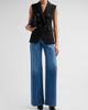 Veronica Beard Women's Grant High-Rise Wide-Leg Jeans - 2