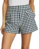 Veronica Beard Women's Haina Gingham Stretch-Cotton High-Rise Shorts - 3