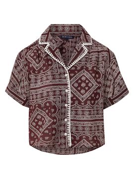 Veronica Beard Women's Ilene Cotton-Blend Top