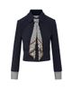 Veronica Beard Women's Ismena Removable Scarf Crop Jacket - 1