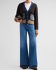 Veronica Beard Women's Josiane Merino Wool-Cotton V-Neck Crop Cardigan - 2