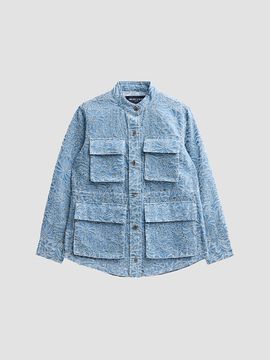 Veronica Beard Women's Lane Floral Burnout Denim Jacket