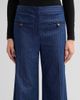 Veronica Beard Women's Ledger Striped Cotton-Blend High-Rise Flared Pants - 5