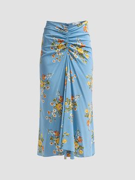 Veronica Beard Women's Limani Silk-Blend Midi Skirt