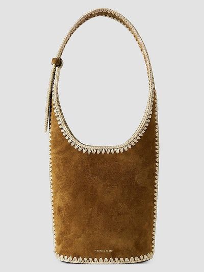 Veronica Beard Women's Loop Small Whipstitch Suede Shoulder Bag