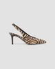 Veronica Beard Women's Luciana 70MM Zebra-Print Calf Hair Slingback Pumps - 1