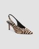 Veronica Beard Women's Luciana 70MM Zebra-Print Calf Hair Slingback Pumps - 2