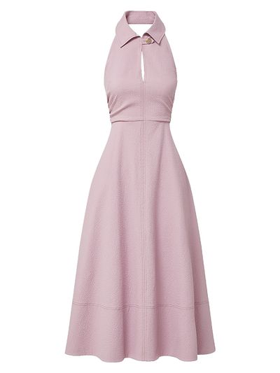 Veronica Beard Women's Marcun Halterneck Stretch-Cotton Midi-Dress