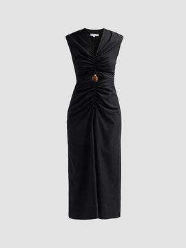 Veronica Beard Women's Marisabel Cut-Out Midi-Dress