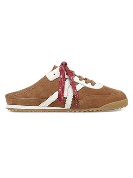 Veronica Beard Women's Nicoline Suede-Blend Low-Top Sneakers