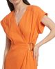 Veronica Beard Women's Octavia Linen-Blend Wrap Midi-Dress - 6