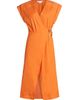Veronica Beard Women's Octavia Linen-Blend Wrap Midi-Dress - 8