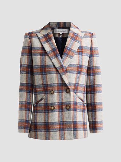 Veronica Beard Women's Oria Plaid Wool-Blend Single-Breasted Dickey Jacket
