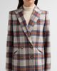 Veronica Beard Women's Oria Plaid Wool-Blend Single-Breasted Dickey Jacket - 5