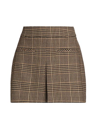 Veronica Beard Women's Pavaline Check Miniskirt