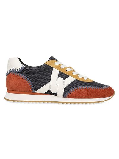 Veronica Beard Women's Penrose 25MM Whipstitch Colorblocked Sneakers