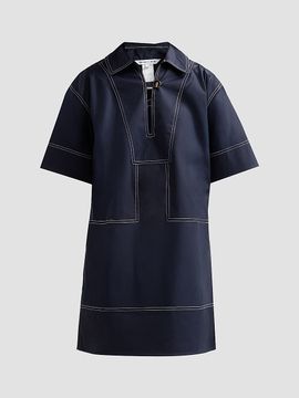Veronica Beard Women's Phelix Stretch-Cotton Shift Mini Dress