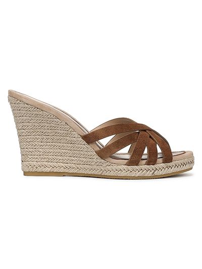 Veronica Beard Women's Phylina 90MM Suede Espadrille Wedge Mules