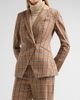 Veronica Beard Women's Rickie Plaid Dickey Jacket - 4