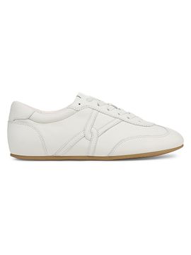 Veronica Beard Women's Riviera Logo Leather Low-Top Sneakers