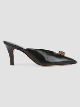 Veronica Beard Women's Rochelle 75MM Cabochon Leather Mules
