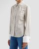 Veronica Beard Women's Rourke Striped Button-Front Shirt - 4