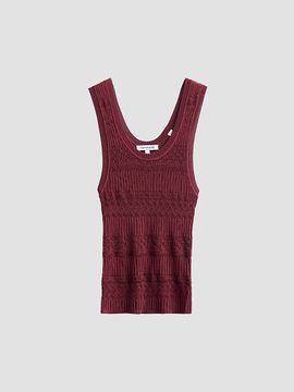 Veronica Beard Women's Sandra Mixed Knit Tank
