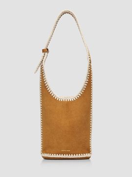 Veronica Beard Women's Small Whipstitch Suede Loop Bag