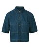 Veronica Beard Women's Spruce Denim Short-Sleeve Shirt - 7