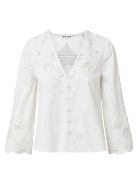 Veronica Beard Women's Suniva Eyelet Cotton Top