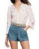 Veronica Beard Women's Suniva Eyelet Cotton Top - 3