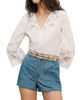 Veronica Beard Women's Suniva Eyelet Cotton Top - 5
