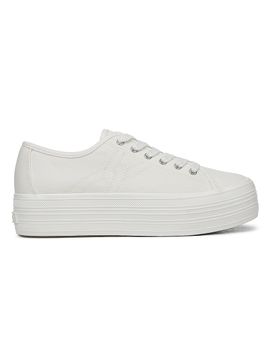 Veronica Beard Women's Truett Low-Top Canvas Platform Sneakers