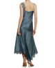 Veronica Beard Women's Vernon Asymmetric Lace-Trim Midi-Slipdress - 4