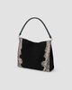 Veronica Beard Women's Vida Snakeskin-Embossed Suede Shoulder Bag - 3