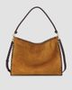 Veronica Beard Women's Vida Whipstitch Suede Shoulder Bag - 7